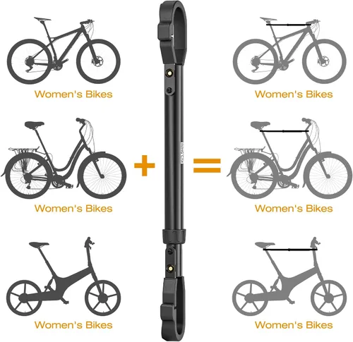 Miniatura 7 de Adaptador de barra transversal de bicicleta para portabicicletas – Barra transversal de tubo superior ajustable – Barra adaptadora de bicicleta