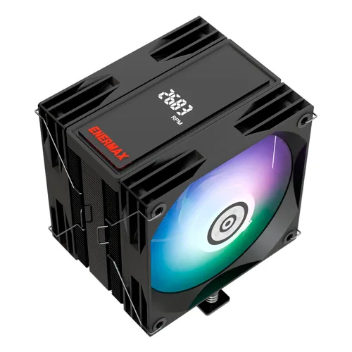 Miniatura 5 de Enermax ETS-T50 Axe - Enfriador de aire de CPU RGB direccionable para AMD/Intel, 5 tubos de calor de contacto directo, 230 W+ TDP, ventilador PWM