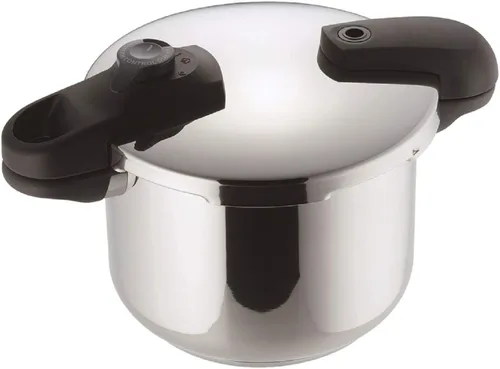 Miniatura 10 de Pearl Metal HB-5136 - Olla a presión, 1.3 galones (5.5 L), ambas manos, fondo de 3 capas, conmutable, Quick Eco Plateado (sliver)