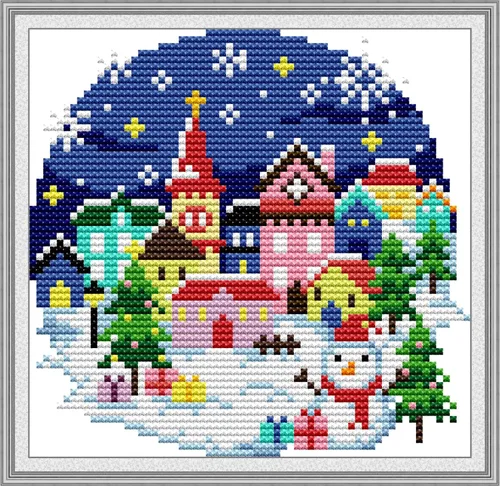 Miniatura 8 de Kits de Punto de Cruz de Howie's Needlepoint, Kits de Punto de Aguja con Patrón Preimpreso 11CT, Rango Completo de Kits de Inicio Estampados