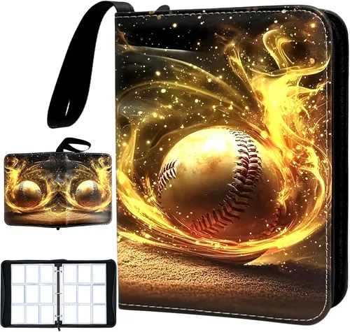 Miniatura 13 de Álbum de Tarjetas de Hockey, Carpeta de Tarjetas de Intercambio de 9 Bolsillos con 50 Fundas Extraíbles, Compatible con 900 Tarjetas Deportivas