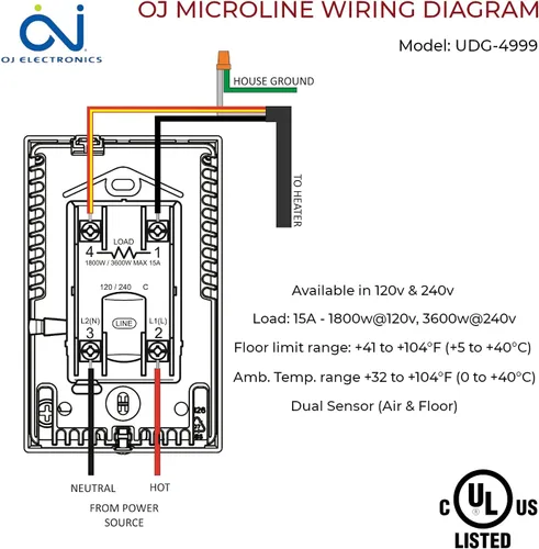 Miniatura 8 de LuxHeat Kit de alfombrilla de calefacción de suelo de 20 pies cuadrados – Sistema de calefacción de suelo radiante eléctrico de 120 V – Sistema