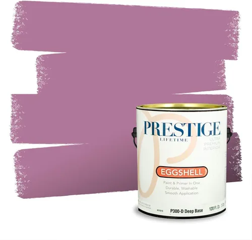 Miniatura 754 de Prestige Paints Pintura exterior e imprimación en uno, 1 galón, plano, coincidencia comparable de Valspar* Amber Rose*