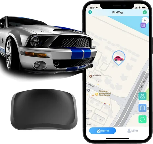 Rastreador de vehículos con GPS en tiempo real resistente a la intemperie – Diseño magnético, sin tarifas mensuales – Rastreador de coche oculto