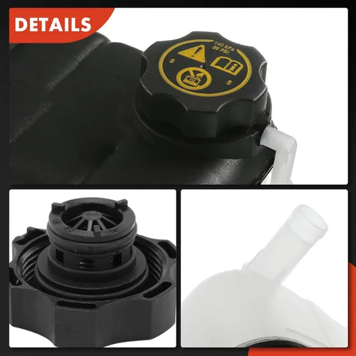 Miniatura 8 de A-Premium Tanque de depósito de recuperación de desbordamiento de refrigerante de motor presurizado [con tapa] compatible con Buick Encore 2013-2019