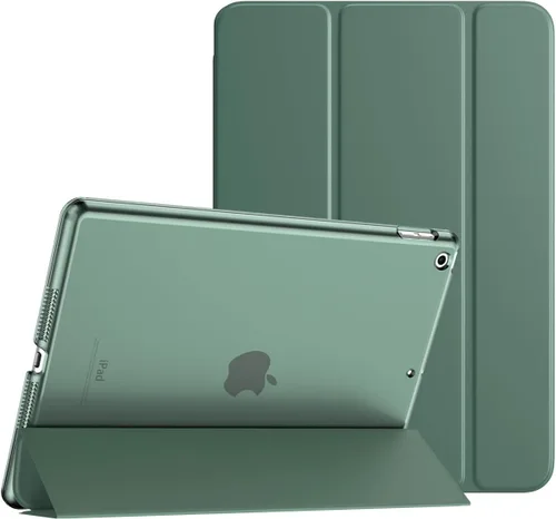 Miniatura 12 de TiMOVO Funda inteligente delgada para iPad 10.2 para iPads de 9ª/8ª/7ª generación, funda protectora translúcida de PC dura con soporte, color blanco