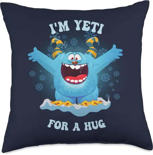 Miniatura 5 de Family Matching Pajamas Yeti Snowman Christmas Cute Yeti for a Hug Winter Christmas Snowman - Almohada para niños, 16 x 16 pulgadas, multicolor
