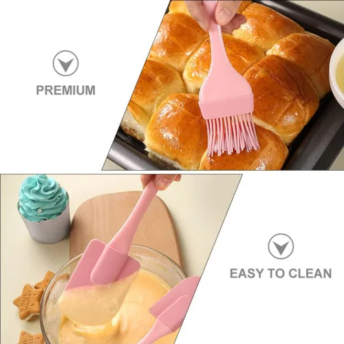 Miniatura 2 de Suministros para hornear, 3 piezas, juego de espátulas de silicona, espátulas de silicona, espátulas de espátula de aceite, para pasteles, crema