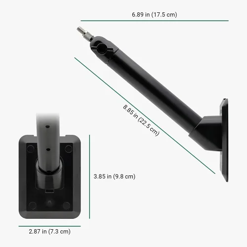 Miniatura 6 de Holicfun Soporte de pared universal para panel solar para Ring, Eufy, Arlo, Wyze, Reolink y más, brazo de montaje extendido, ajustable en múltiples