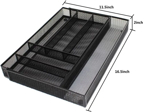 Miniatura 6 de JANE EYRE Organizador de Cajón de Utensilios - Bandeja Expandible para Cubiertos, Divisor de Almacenamiento de Cubiertos/Vajilla para Cocina, Diseño