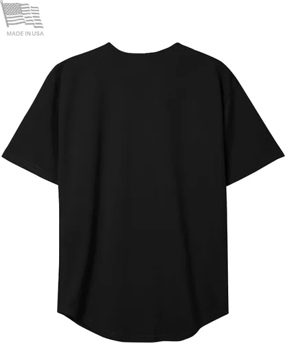 Miniatura 3 de Hat and Beyond camiseta de béisbol para hombre con botones hipster hip hop