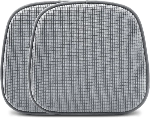 Miniatura 17 de Shinnwa Paquete de 2 cojines antideslizantes para sillas de comedor, cojines de asiento de cocina en forma de U, juego de 2, 15 x 16 pulgadas