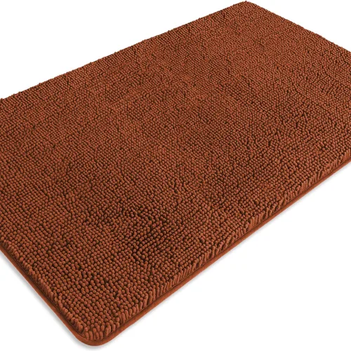 Miniatura 688 de Alfombra de baño pequeña de 12 x 18 pulgadas, lavable y absorbente, antideslizante, alfombra de baño de felpilla gruesa y suave para baño, ducha