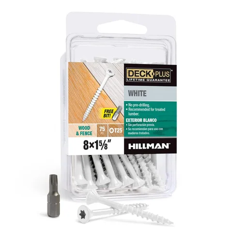 Miniatura 36 de Deck Plus Tornillos para Madera Exterior y Cercas con Revestimiento Epoxi de 2-1/2 Pulgadas #10 x 2-1/2" Torx/Star Drive Incluido Rosca Gruesa, Verde