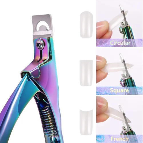 Miniatura 3 de 6 piezas de polygel de construcción rápida puntas de uñas clip rosa transparente extensión de dedo UV LED constructor puntas de uñas clips con 1