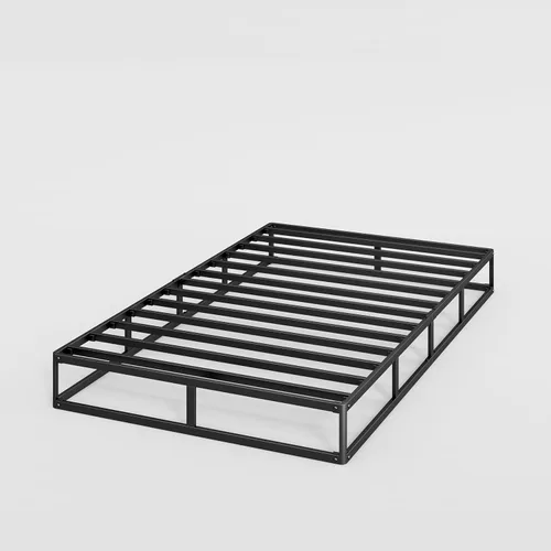 Miniatura 9 de Base de colchón de metal resistente de 8 pulgadas, funda de cama de tela fácil de limpiar, antideslizante, sin ruido, fácil montaje (individual)