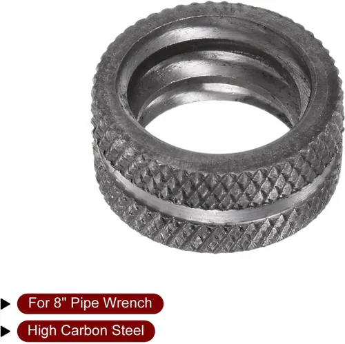 Miniatura 4 de HARFINGTON Tuerca de llave de tubo de 8", acero al carbono, diámetro interior de 0.551 in, 1 unidad