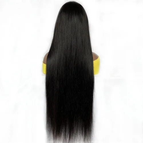 Miniatura 3 de Pelucas de cabello humano lacio con encaje frontal, densidad del 150 %, pelucas de cabello humano con encaje frontal de 13 x 4, sin pegamento