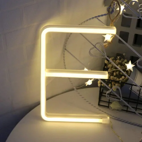 Miniatura 2 de ENUOLI - Luces LED de neón del alfabeto blanco cálido, la mejor decoración de pared para niños, hogar, bar, club, festival, Navidad, cumpleaños