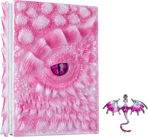 Miniatura 9 de Diario 3D en relieve de ojo de dragón en relieve, cuaderno grabado de resina, cuaderno Dnd para los amantes de los dragones, papel en blanco, bloc