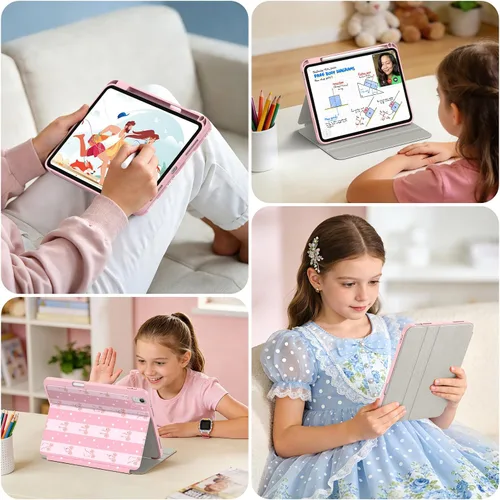 Miniatura 9 de Supveco Funda para iPad (A16) de 11ª generación de 11 pulgadas (2025), iPad de 10ª generación de 10.9 pulgadas (2022) con soporte para lápiz, funda
