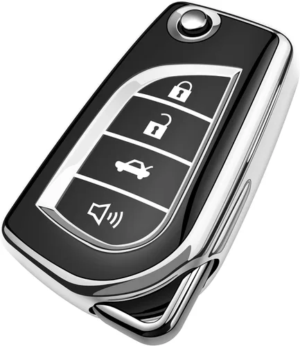 Miniatura 9 de Tukellen - Funda para llavero Toyota, carcasa de TPU suave especial compatible con RAV4 LE 2019-2025, Corolla SE/LE, Camry SE/LE 2018-2024, llavero