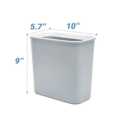 Miniatura 2 de Skyflame Cubo de basura magnético para colgar, contenedor de basura de plástico de 2.1 galones, soporte organizador de utensilios de barbacoa Gris