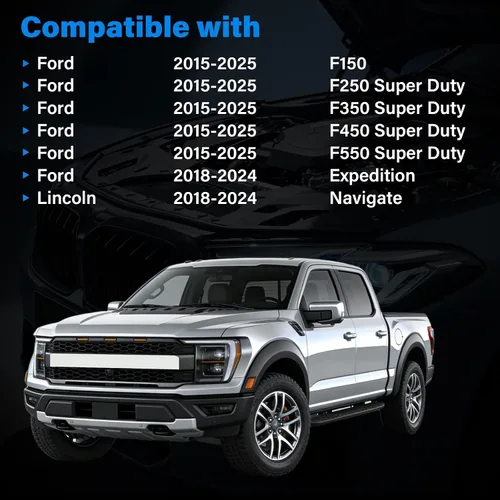 Miniatura 8 de FL3Z19N619A (CF12150) Filtro de aire de cabina prémium con carbón activado compatible con Ford F-150 F-250 F-350 F-450 F-550 SUPER DUTY 2015-2024