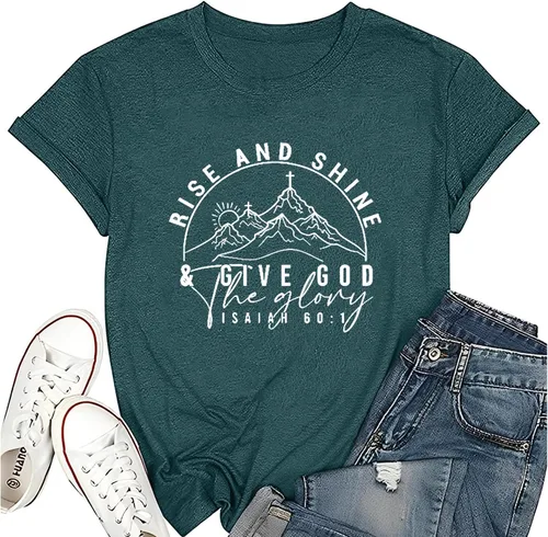 Miniatura 87 de Camisetas sin mangas de senderismo y montaña para mujer, divertidas camisetas de entrenamiento con gráficos de pino y amanecer, camisetas de verano