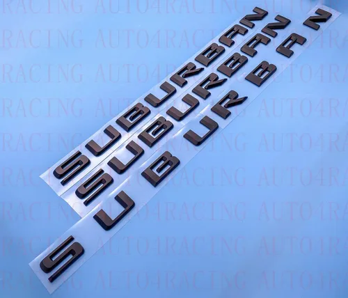 Miniatura 7 de 3 piezas de emblemas Suburban 3D letras distintivo adhesivo de nombre matrícula de reemplazo para 2019 2020 2021 2022 2023 Suburban genuino 84910061