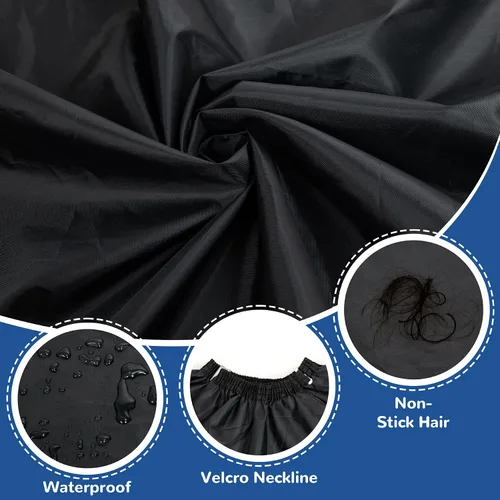 Miniatura 4 de MMBABY Child Hair Cutting Waterproof Cape Barber Kids Hair Styling Cape Professional Home Salon Camps