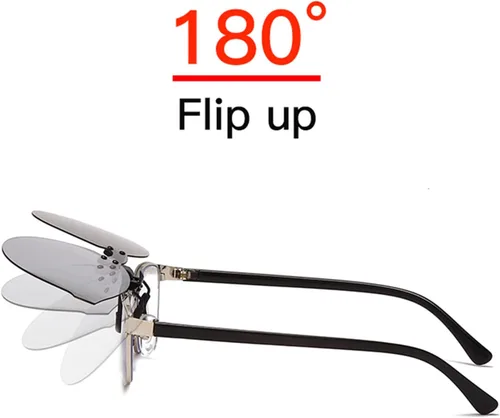 Miniatura 4 de YAMEIZE 3 pares de lentes de sol polarizados con clip, protección UV400 antirreflejos, lente abatible sin montura para conducir al aire libre