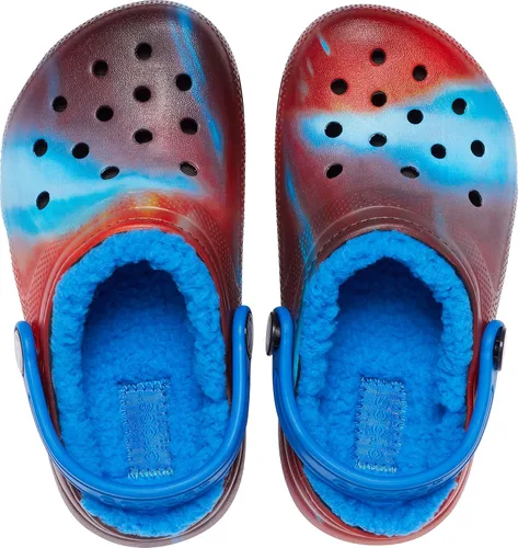 Miniatura 4 de Crocs Unisex-Child Classic Tie Dye Lined Clog Kids' Slippers