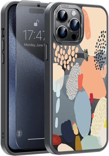 Miniatura 143 de Goodon Funda para iPhone 17 Pro con protector de pantalla de privacidad, compatible con Magsafe, a prueba de golpes, translúcida mate, bonita funda