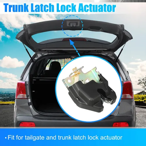 Miniatura 3 de X AUTOHAUX Cerradura de la puerta trasera del coche del actuador del pestillo de la puerta del maletero trasero 74851-S5A-013 para Honda Civic