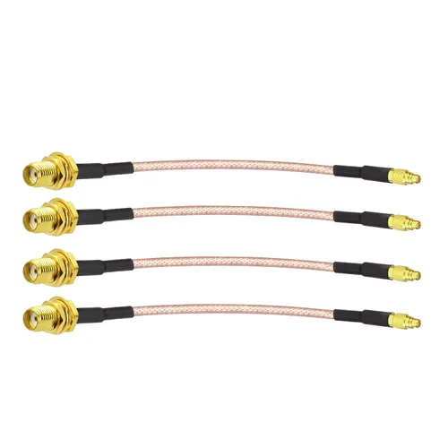 Miniatura 6 de Superbat MMCX macho de ángulo recto a N conector hembra, cable coaxial RG316 de 6 pulgadas 2 piezas para aplicaciones de RF, radios SDR