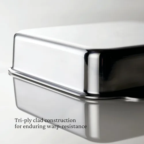 Miniatura 3 de Hestan Provisions OvenBond – Molde de hornear cuadrado de acero inoxidable de 8" x 8