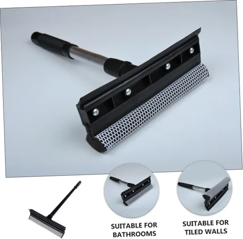 Miniatura 2 de ULTECHNOVO Limpiaparabrisas de vidrio de doble cara, herramienta de limpieza de ventana de mango largo, limpiador de vidrio desmontable