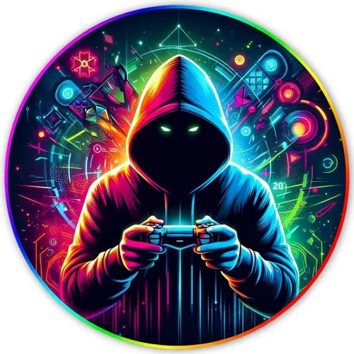 Tapete circular para silla de juegos, luces RGB para juegos (gamer, 47 pulgadas), cancelación de ruido, antideslizante, tapete de suelo para Jugador
