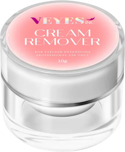 Removedor de pestañas en crema VEYES INC para extensiones de pestañas 10g Removedor de pegamento para pestañas de baja irritación Suministros de