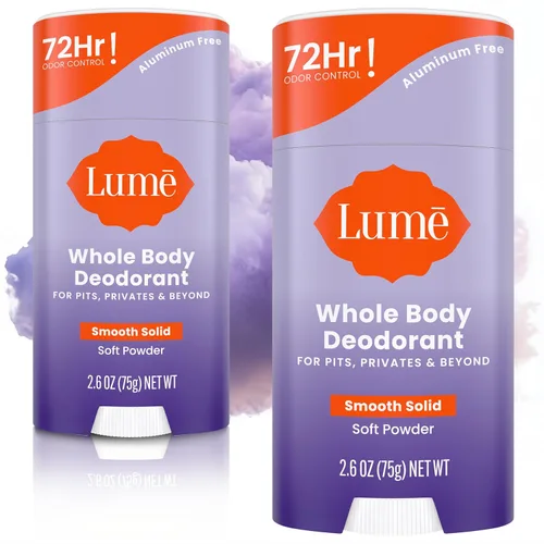 Miniatura 23 de Lume Desodorante para Todo el Cuerpo - Barra Sólida Suave - Control de Olor de 72 Horas - Sin Aluminio, Sin Bicarbonato de Sodio y Seguro