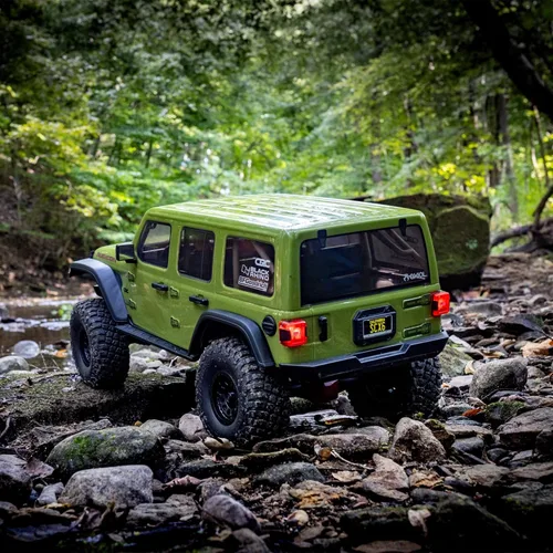 Miniatura 7 de Camioneta RC Axial 1/6 SCX6 Jeep JLU Wrangler 4WD Rock Crawler RTR (baterías y cargador no incluidos): Verde, AXI05000T1