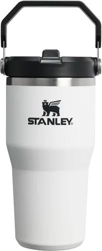 Miniatura 26 de Stanley IceFlow - Vaso con pajilla abatible con asa, de 20 onzas, tapa giratoria y popote abatible, botella de agua resistente a fugas, acero