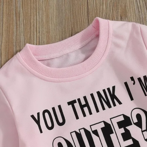 Miniatura 63 de Mandizy Conjunto de ropa de otoño para bebé niña pequeña, sudadera de manga larga con estampado de letras bendecidas, pantalones de camuflaje