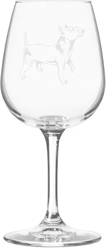 Miniatura 238 de Copa de vino de 12.75 onzas con diseño de perro grabado