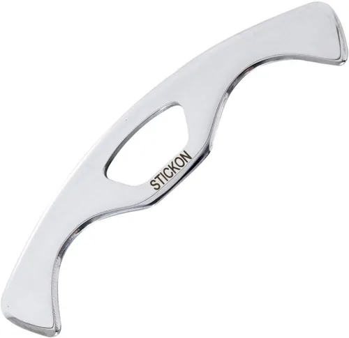STICKON Herramienta de masaje de raspado Gua Sha de acero inoxidable Herramientas IASTM gran herramienta de movilización de tejidos blandos (forma L)