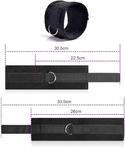 Miniatura 4 de Cuerda sexual para cama de tamaño queen, correas de cama para adultos, colchón King, sujeción sexual para tobillos y muñecas, bar, hombres, pulseras