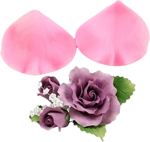 Miniatura 7 de ZiXiang Molde de silicona para veteado de flores de goma para fondant, moldes de pasta de goma, molde de flores de peonía, moldes de orquídea