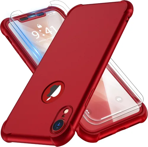 Miniatura 15 de ORETECH Funda para iPhone XR, con [2 x Protectores de Pantalla] [Prueba de Caídas de Grado Militar de 10 Pies] [Protección de Cámara] 360° A Prueba