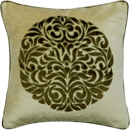 Miniatura 32 de The HomeCentric Fundas de almohada decorativas con bordes de 12 x 12 pulgadas Funda de cojín de seda de arte moderno Fundas de almohada verdes